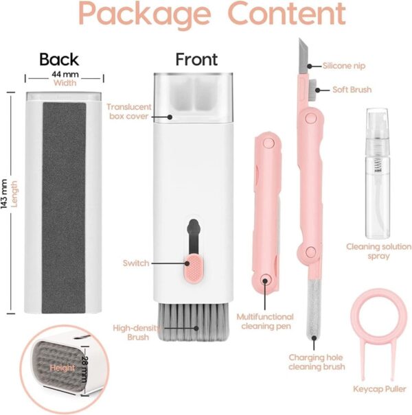 7 In 1 Keyboard Cleaning Brush Mobile Accessories - Image 4