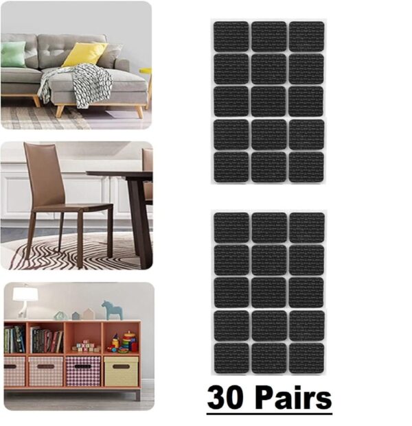 Square Chair Leg Pad Anti Slip Mate 30 Pcs