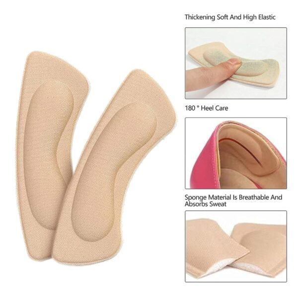 Heel Liner Grips Cushions For Loose Shoes 3 Pairs - Image 2