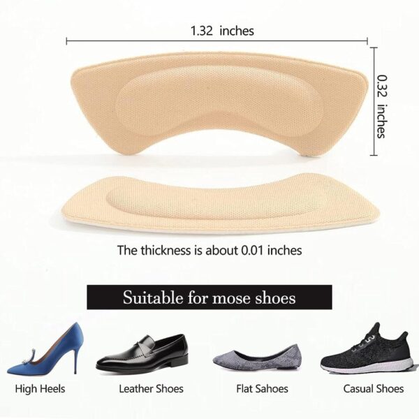 Heel Liner Grips Cushions For Loose Shoes 3 Pairs