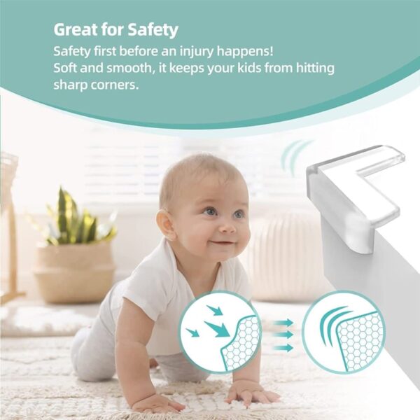 Baby Safety Protection Table Corner V Shape 8 Pcs